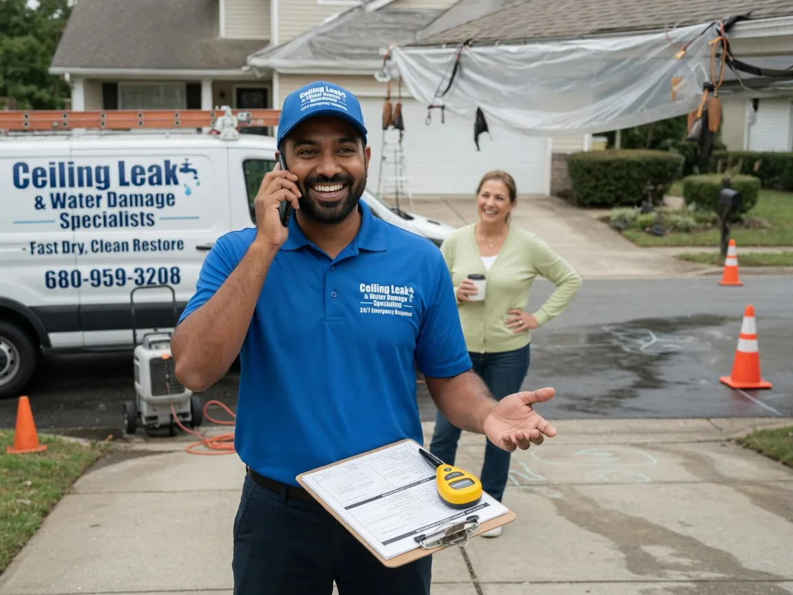 Ceiling Leak Cleanup Chandler, TX FAQs